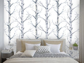 Birch Tree Forest  Wallpaper